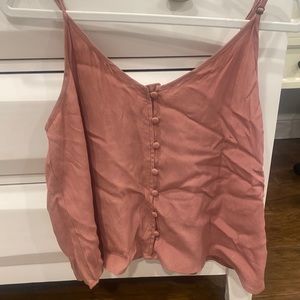 pink button tank